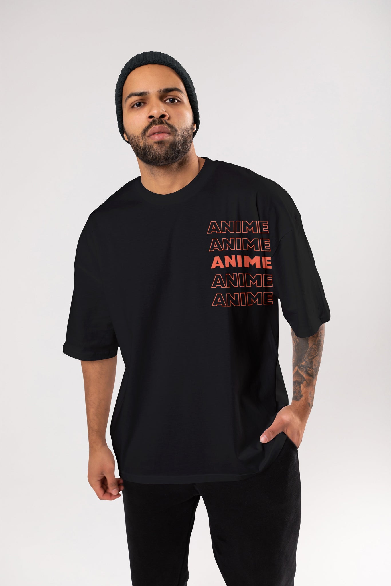 Leo Aioria Anime Printed Oversized Tee
