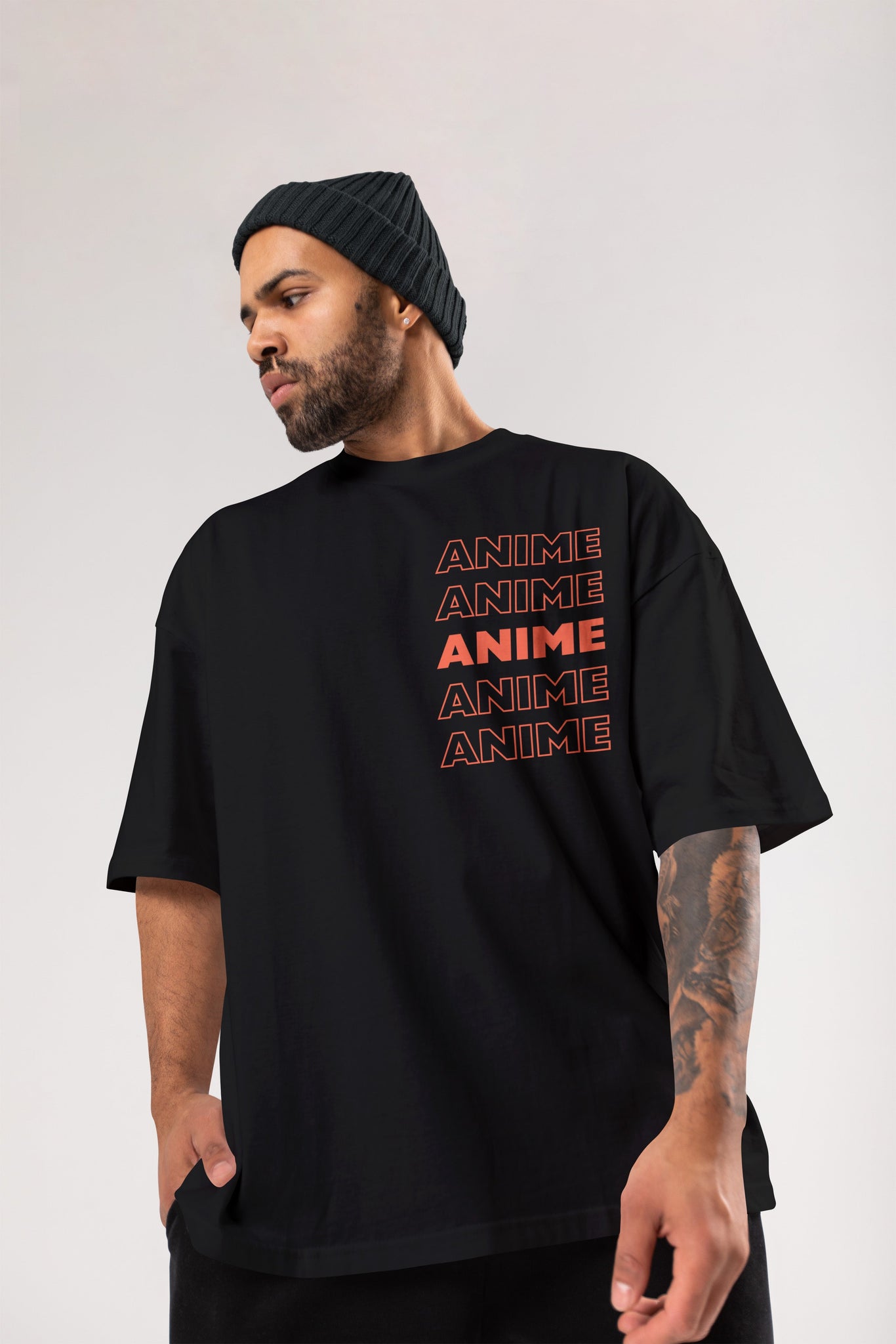 Leo Aioria Anime Printed Oversized Tee