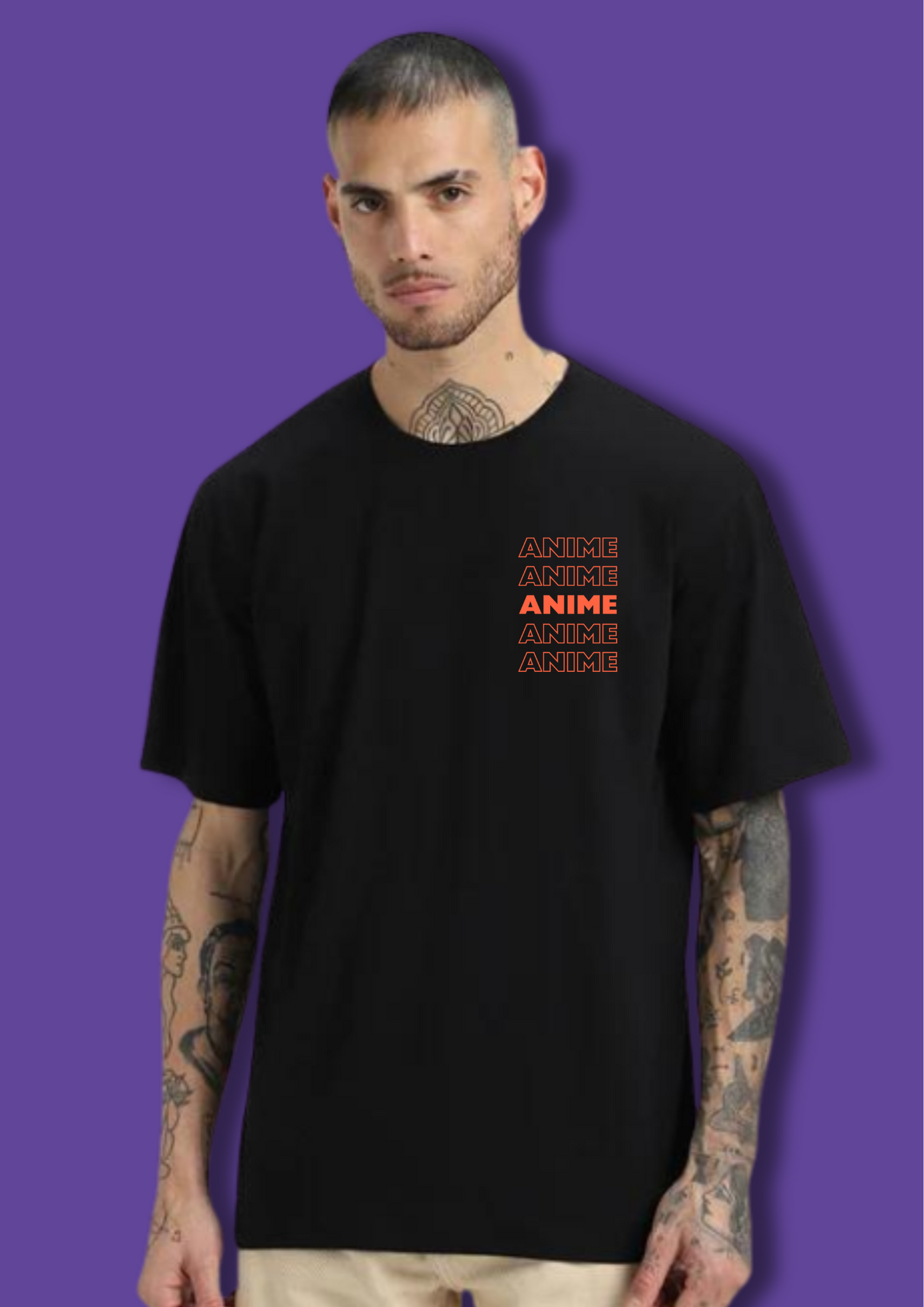 Naturo all character design printed tshirt