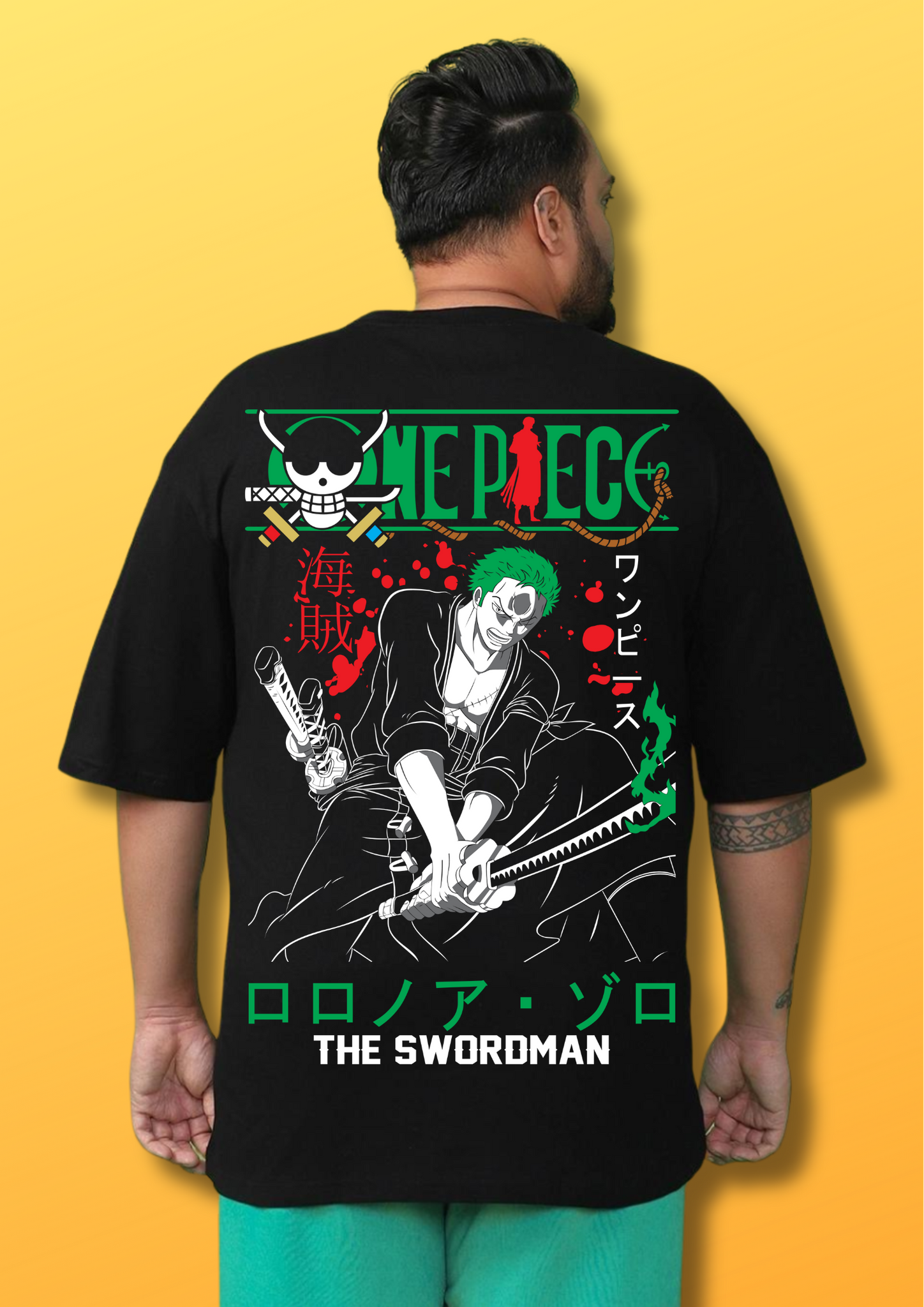 One piece The Swordman printed tshirt
