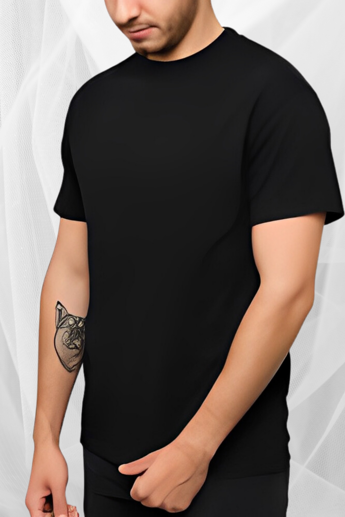 HOT plain black t-shirt