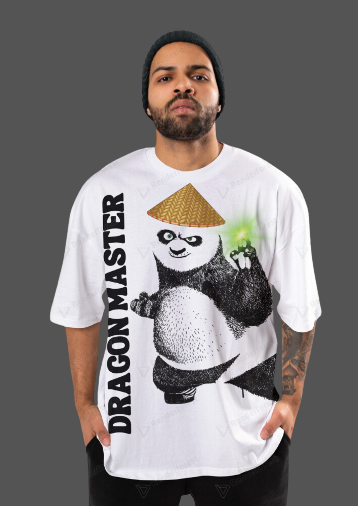 kung fu panda : Dragon master oversized tshirt