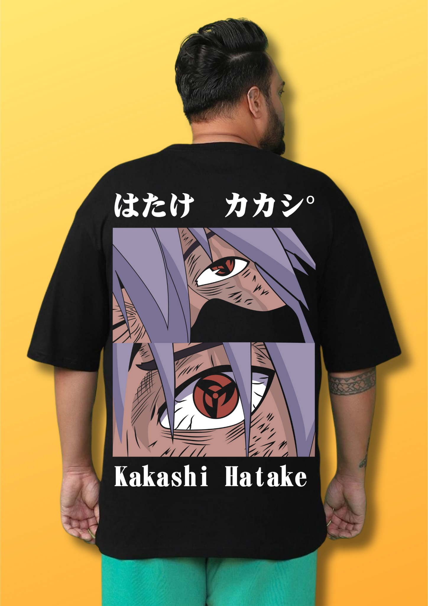 kakasi hatake printed t-shirt