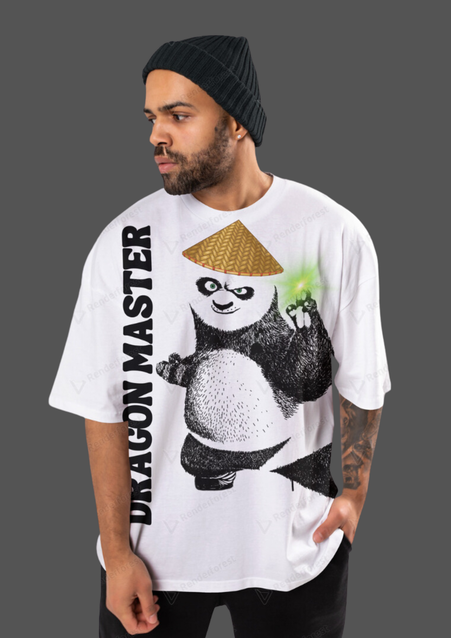 kung fu panda : Dragon master oversized tshirt