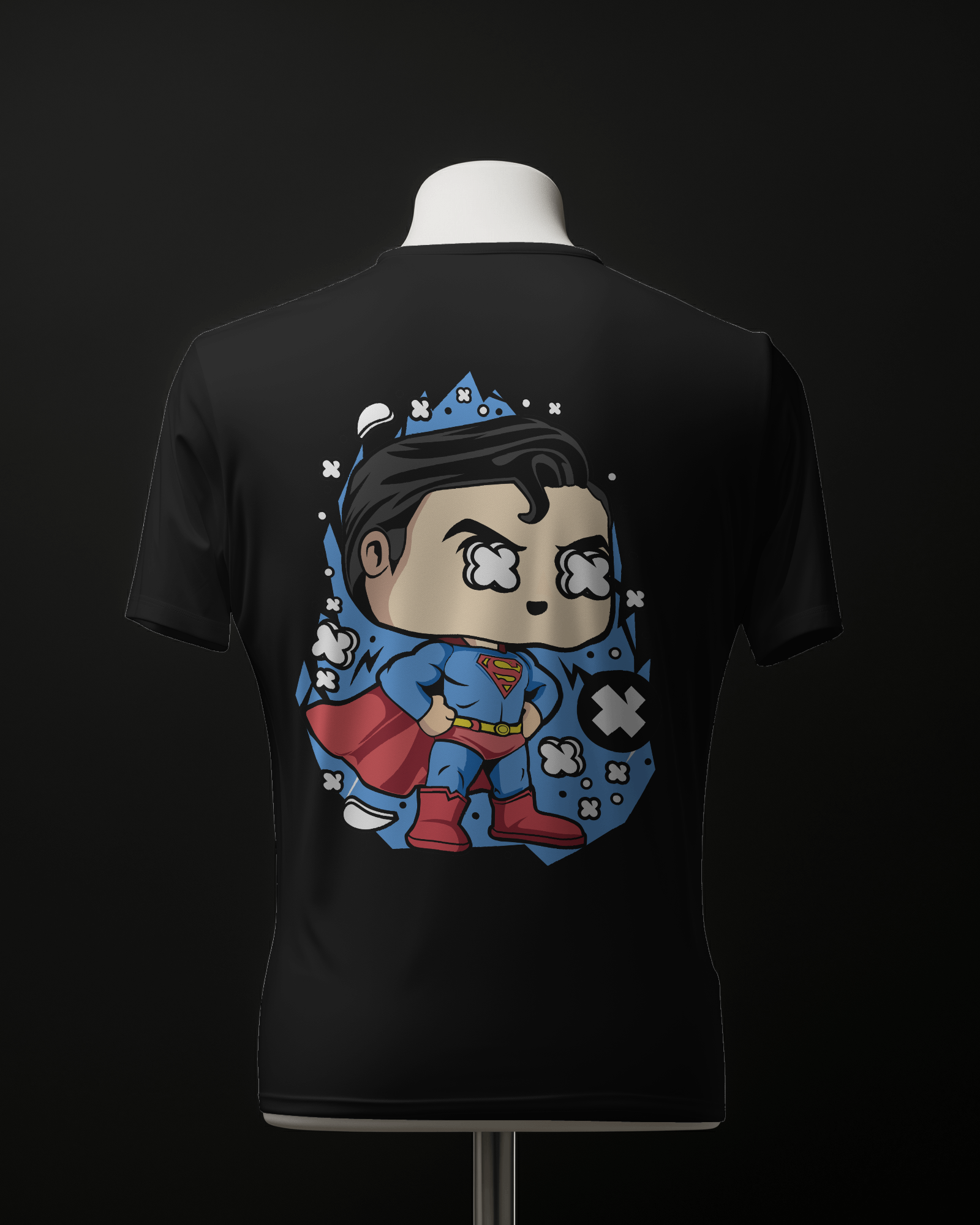 Superman cartoon printed oversizzz tee's