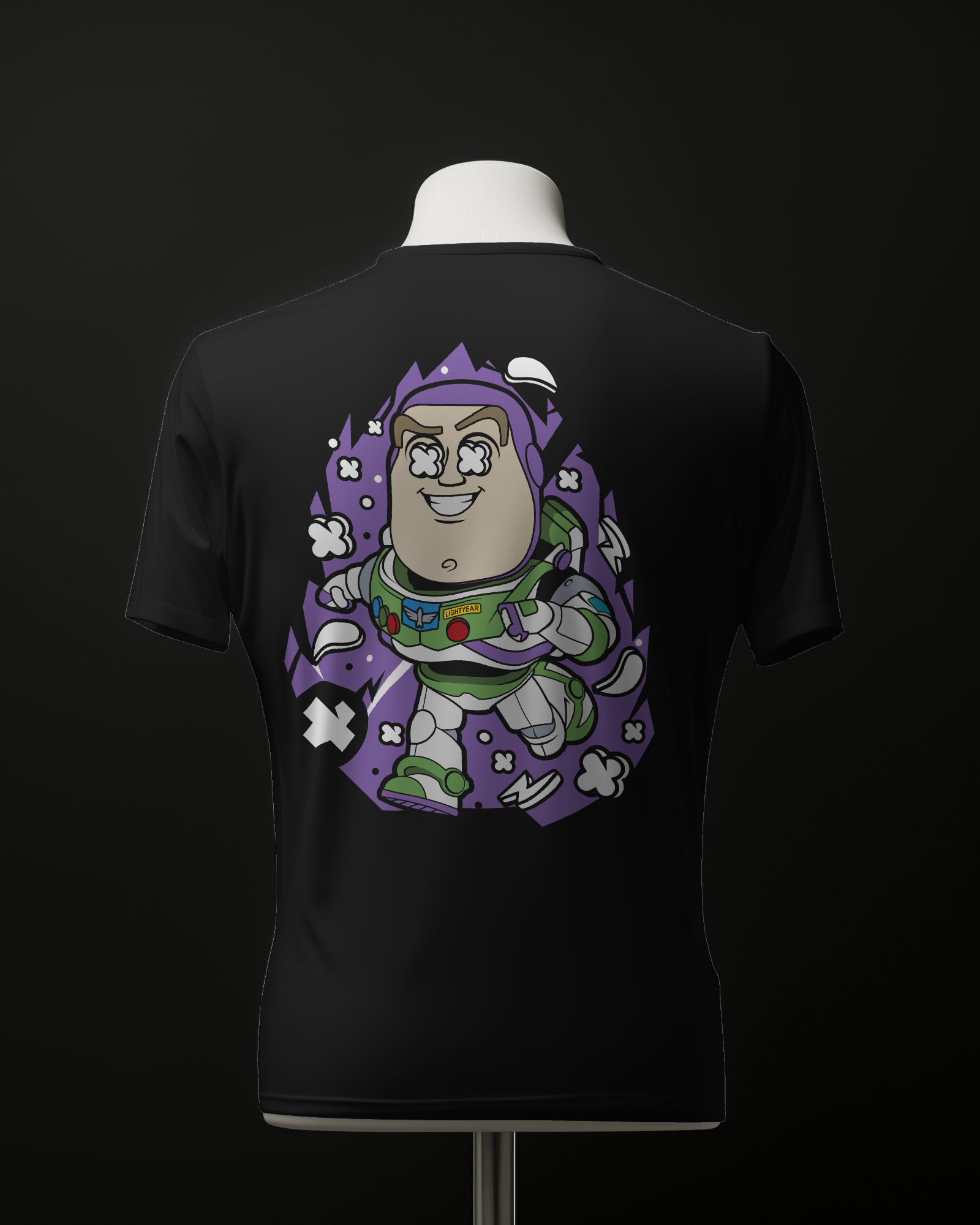 Buzz lightyear cartoon printed tshirt