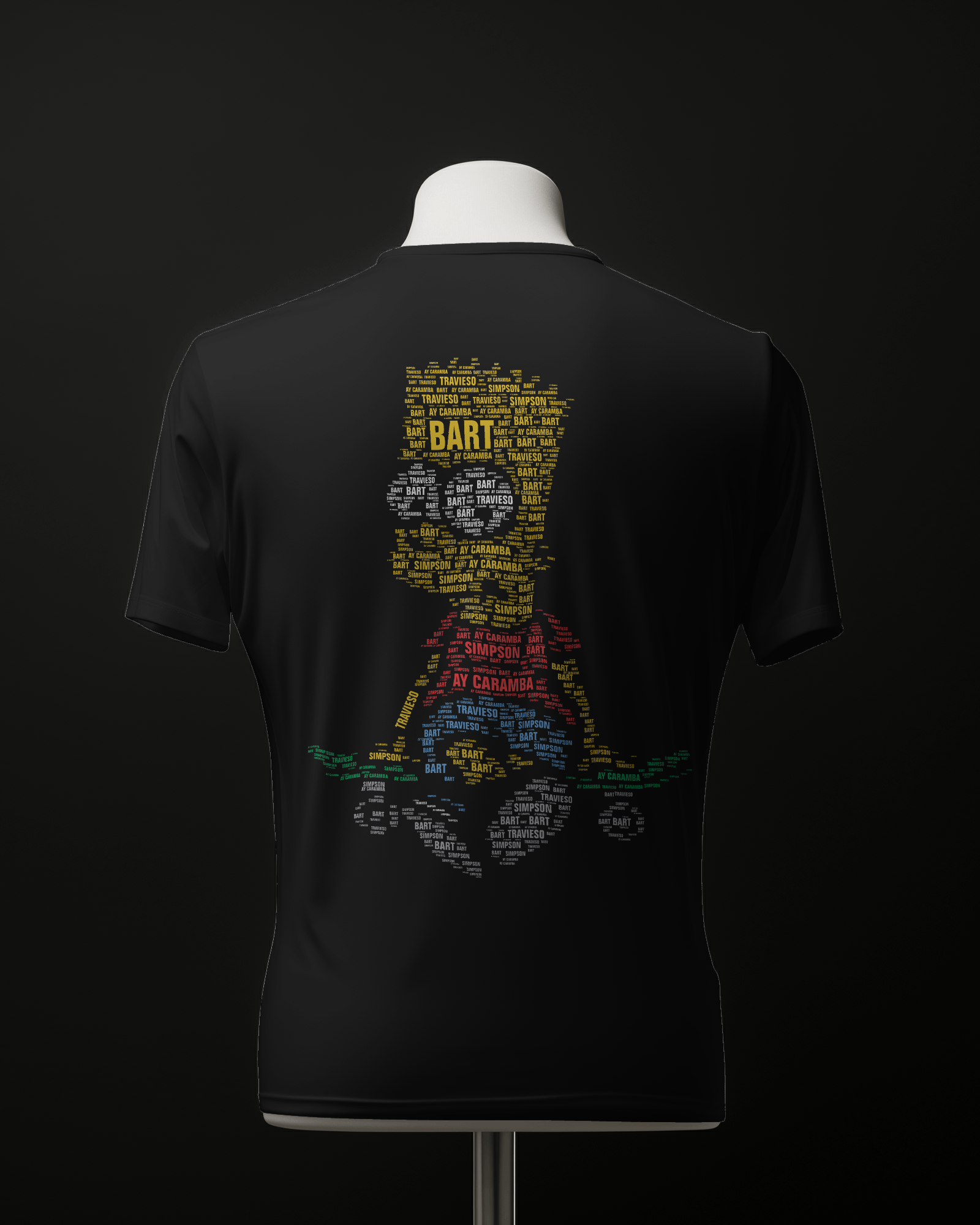 Bart Caligraphy oversized tee