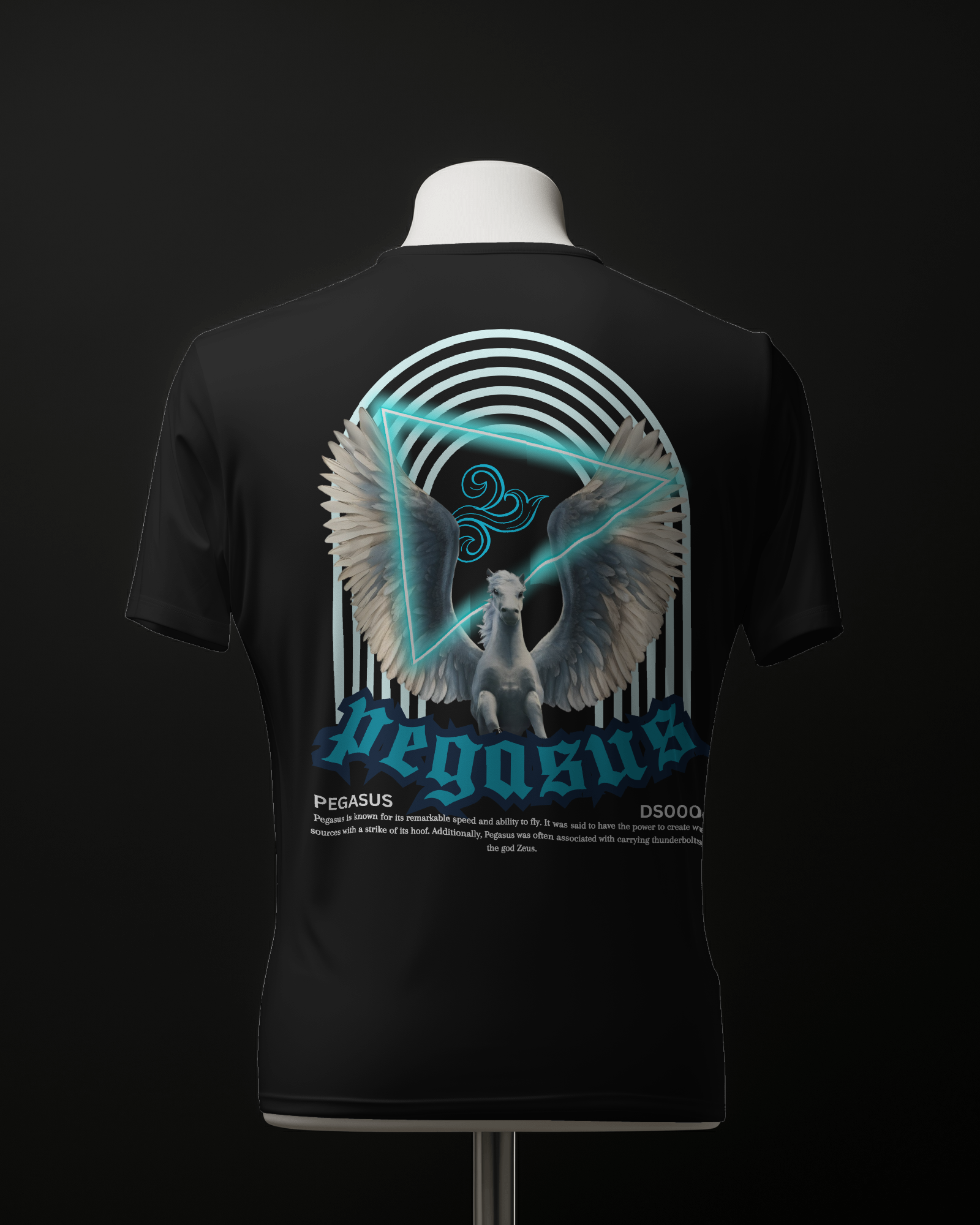 HOT Pegasus printed t-shirt