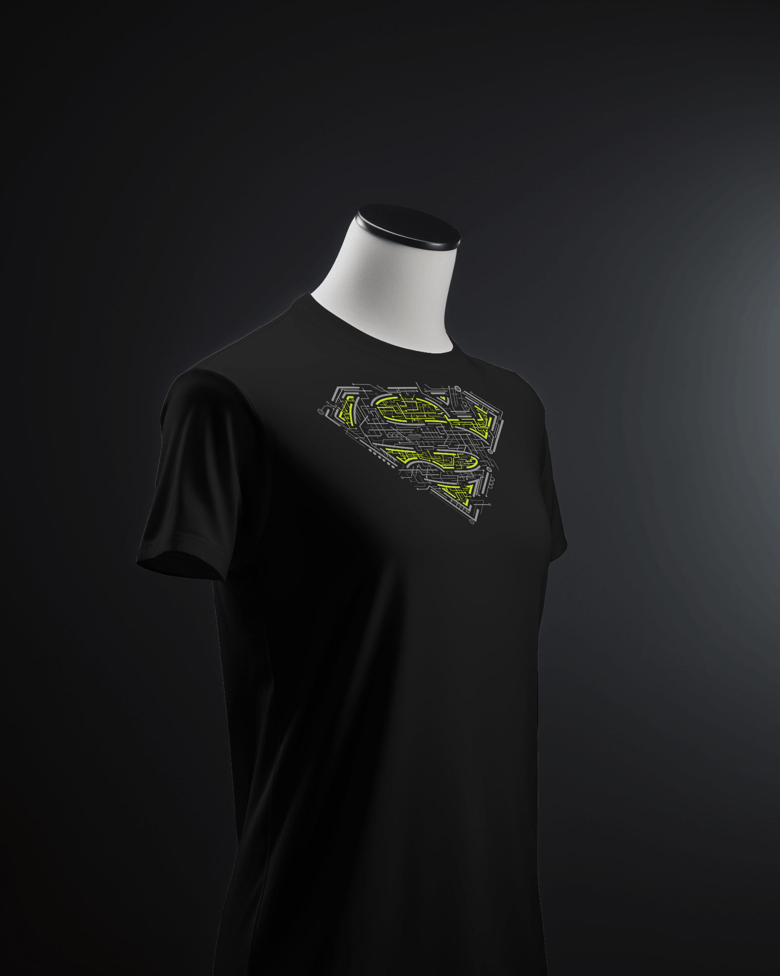 Superman cartoon printed oversizzz tee's