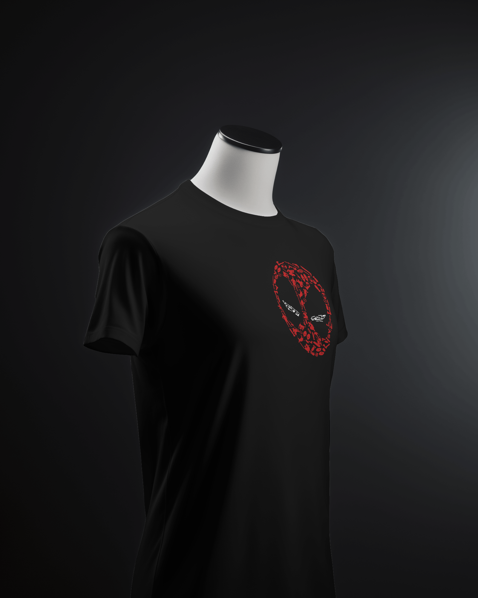 Deadpool cartoon printed oversized tee