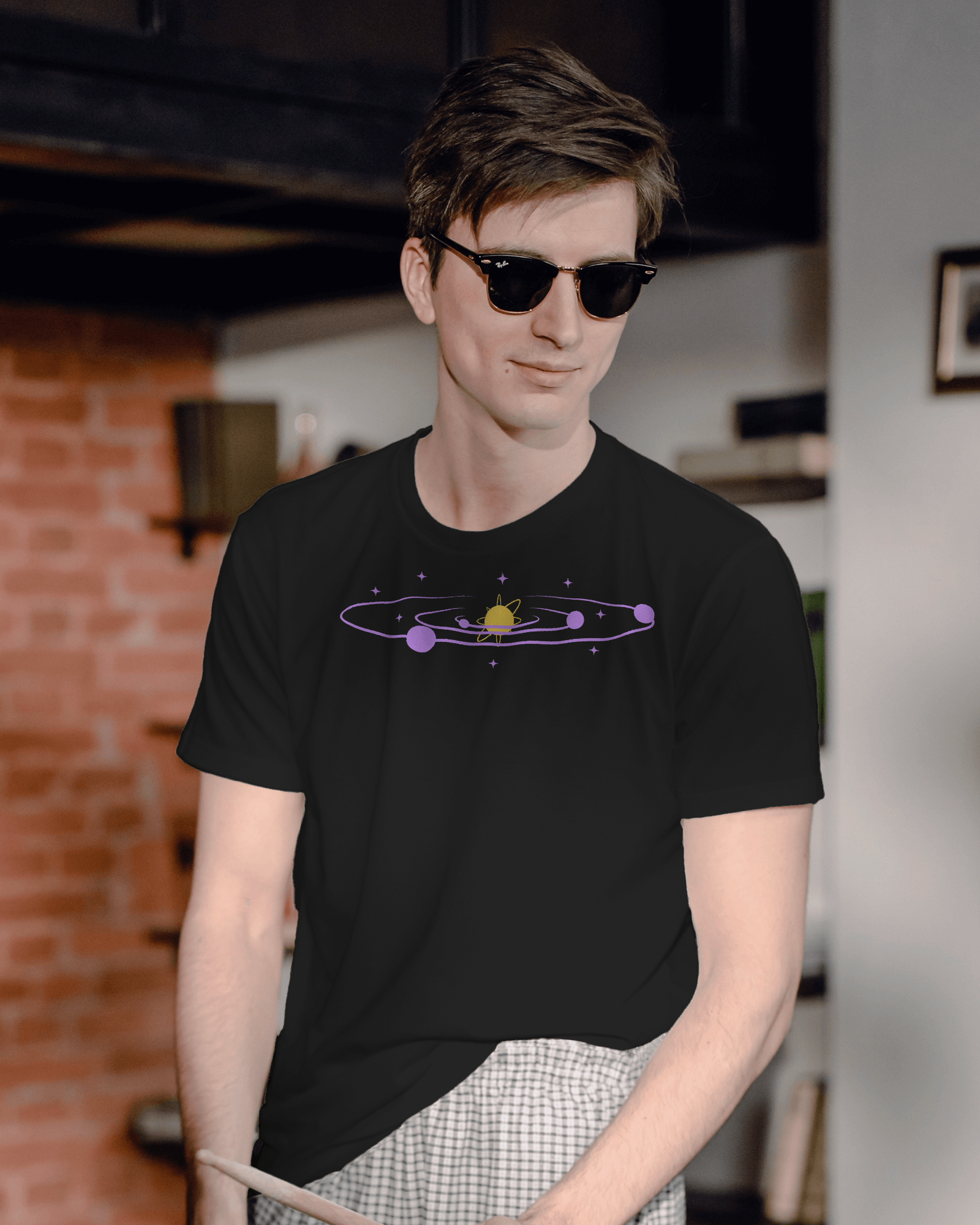 Galactic Explorer printed oversized tshirt