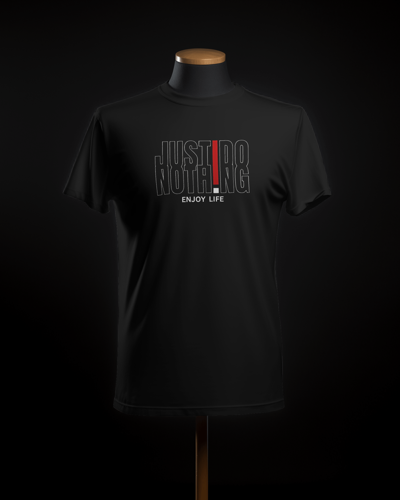 JUST DOING NOTHING printed oversized tshirt