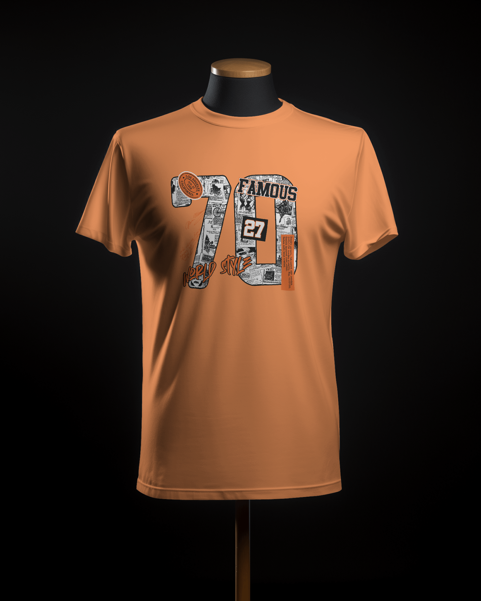 World style 70 printed tshirt