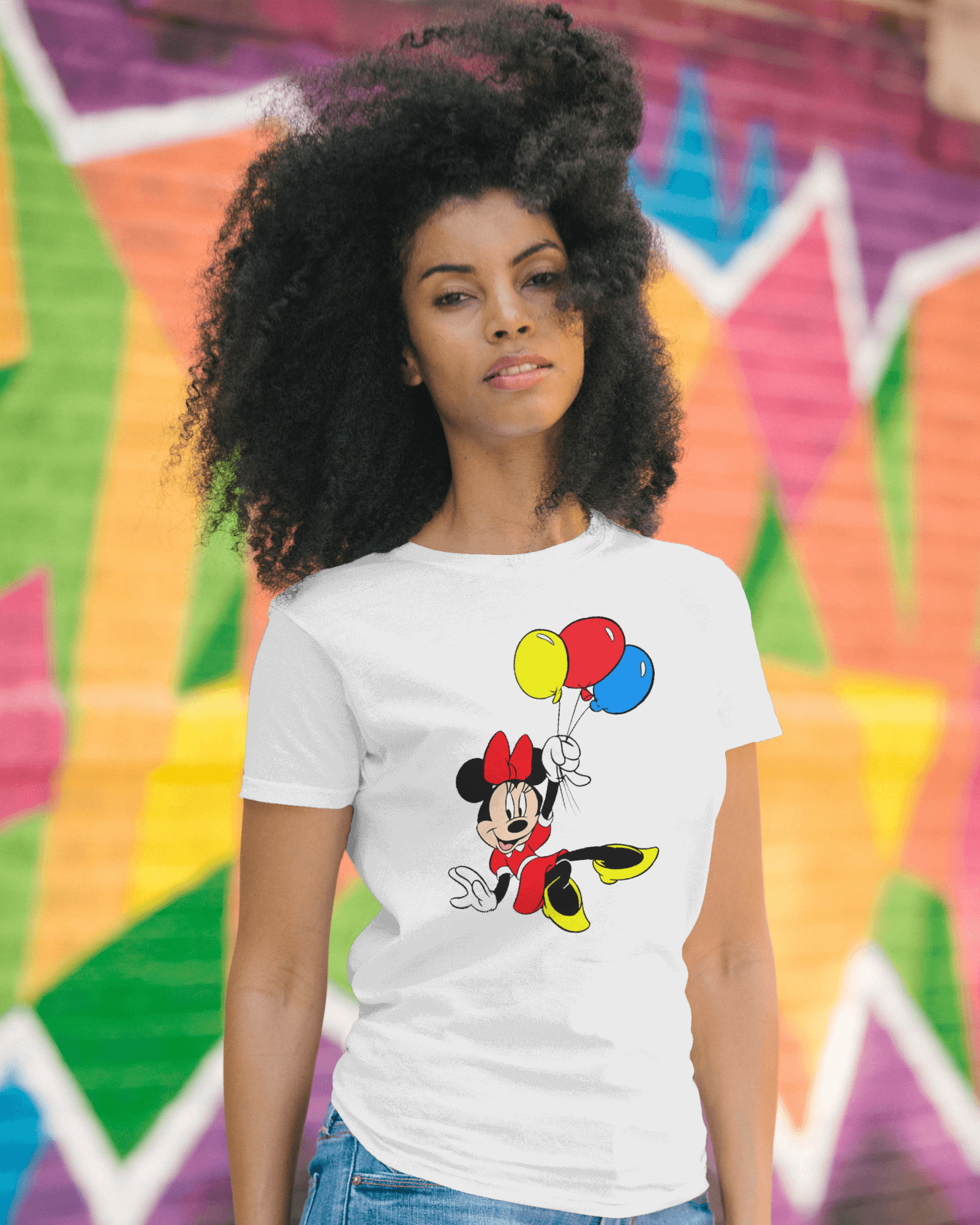 Minnie Cartoon Printed T-shirt